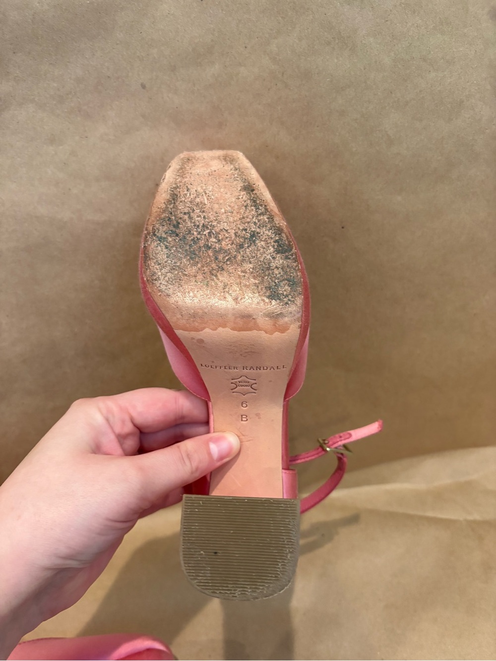 Loeffler Randall Selina Closed Toe Pink Satin Ankle-Strap Block Heels - Picture 9 of 10